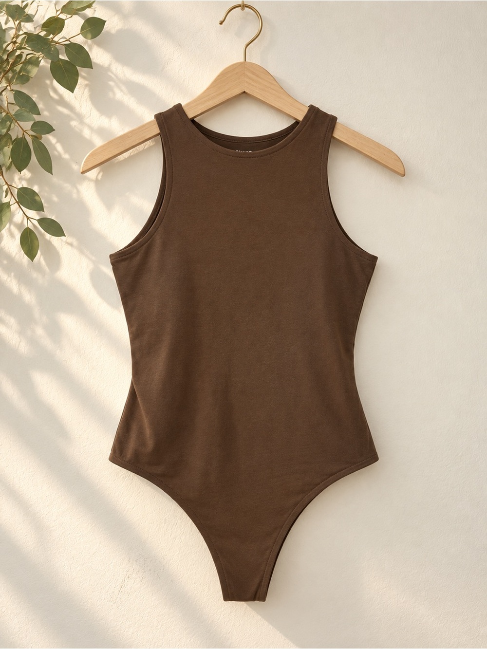 Skims Fits Everybody Classic Brown One-Piece Bodysuit